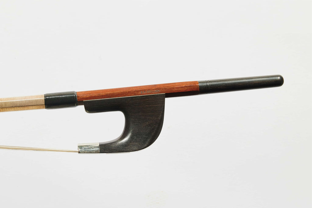 W・デルフラー コントラバス弓 ベース弓 ジャーマン式 毛替え済 松脂付 