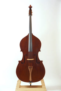 2024人気(MR50) SUZUKI VIOLIN スズキ コントラバス No.81 側板彫刻あり ソフトケース付き キズあり　ジャンク扱い ウッドベース、コントラバス